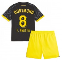 Fotballdrakt Barn Borussia Dortmund Felix Nmecha #8 Bortedraktsett 2023-24 Kortermet (+ Korte bukser)